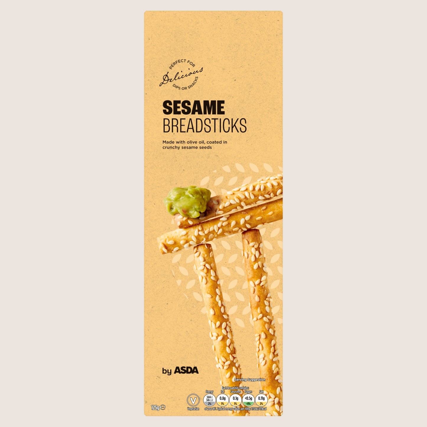 ASDA ASDA Sesame Breadsticks Free From Artificial Additives 125g
