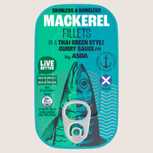 ASDA Mackerel Fillets in a Thai Green Style Curry Sauce High in Protein 125g