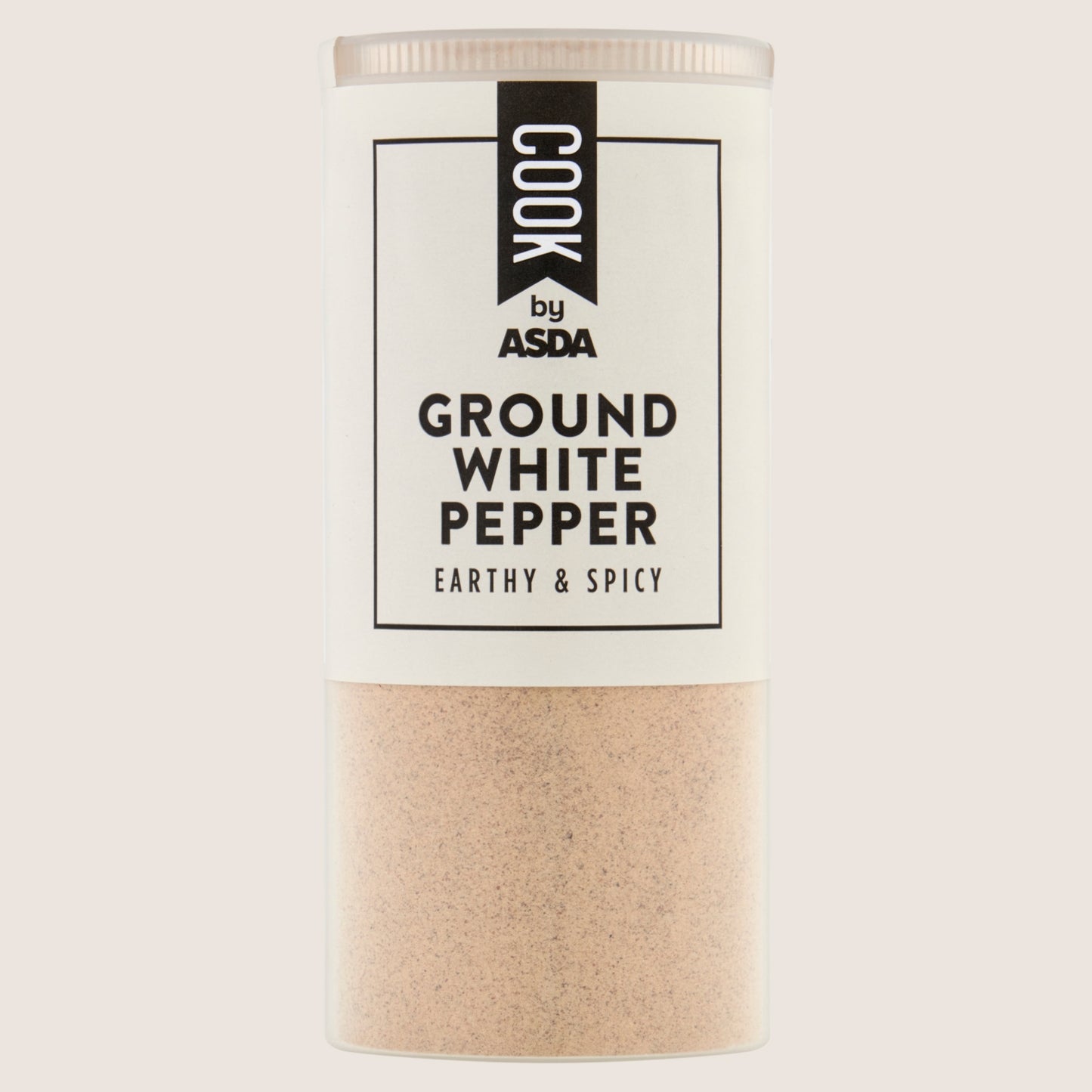 ASDA Cook Ground White Pepper No Artificial Additives 105g