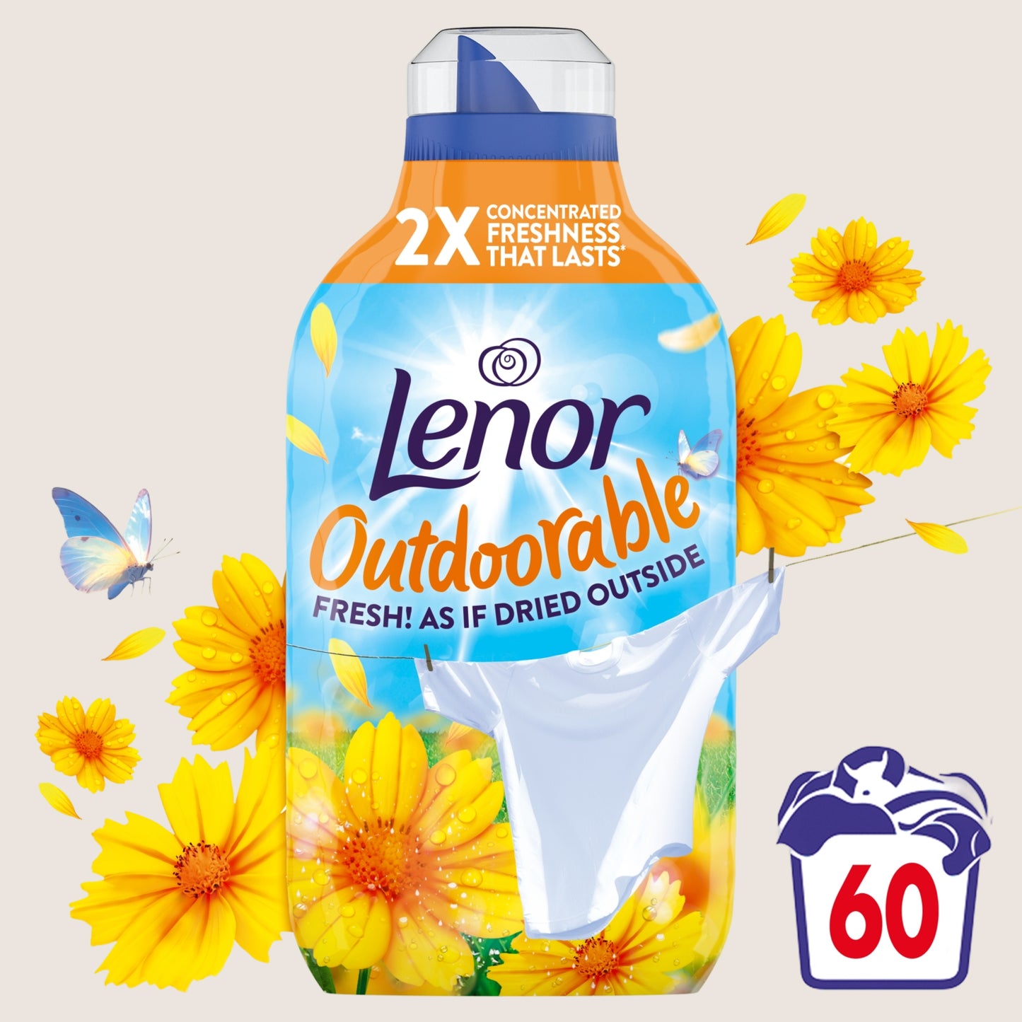 Lenor Outdoorable Summer Breeze Fabric Conditioner 60 Washes