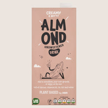 Plant Based by ASDA Almond Unsweetened Drink 1 Litre Plant-Based