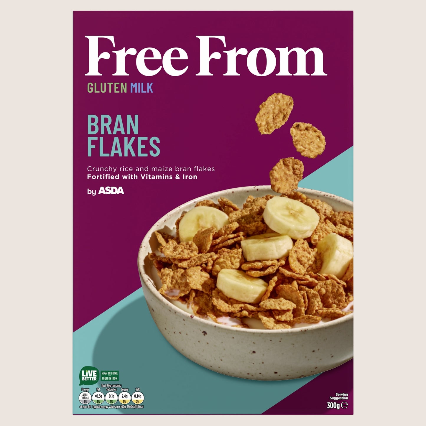 Free From by ASDA Bran Flakes Gluten Free 300g