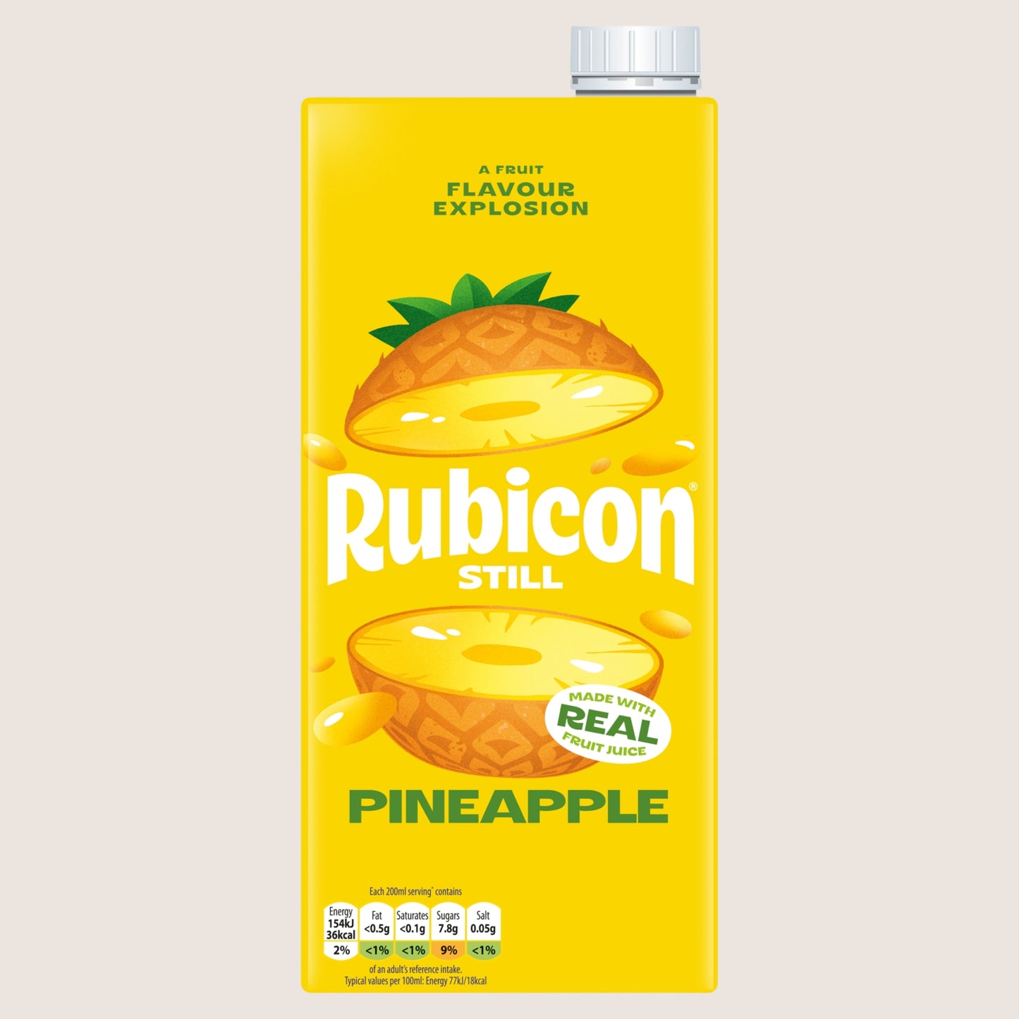 Rubicon Still Pineapple Juice Drink Carton Refreshing 1L