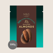 M&S 70% Dark Chocolate Cocoa Dusted Almonds 100 g