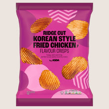 ASDA Ridge Cut Korean Style Fried Chicken Flavour Crisps No Artificial Additives 150g