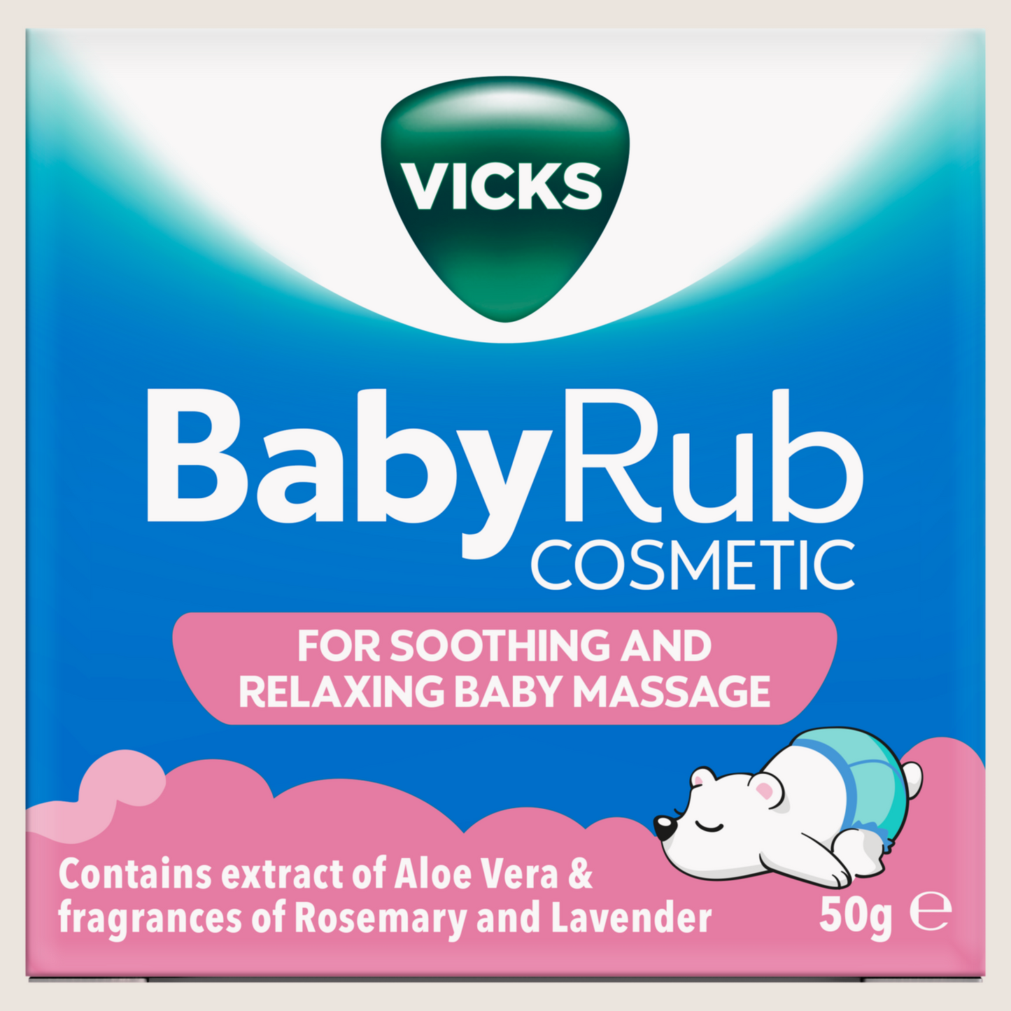Vicks BabyRub Ointment Jar Gentle Formula 50g