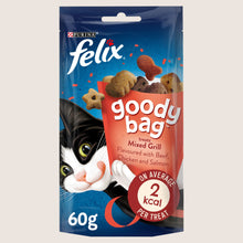 Felix Goody Bag Mixed Grill Beef, Chicken and Salmon Cat Treats With Omega Oils 60g