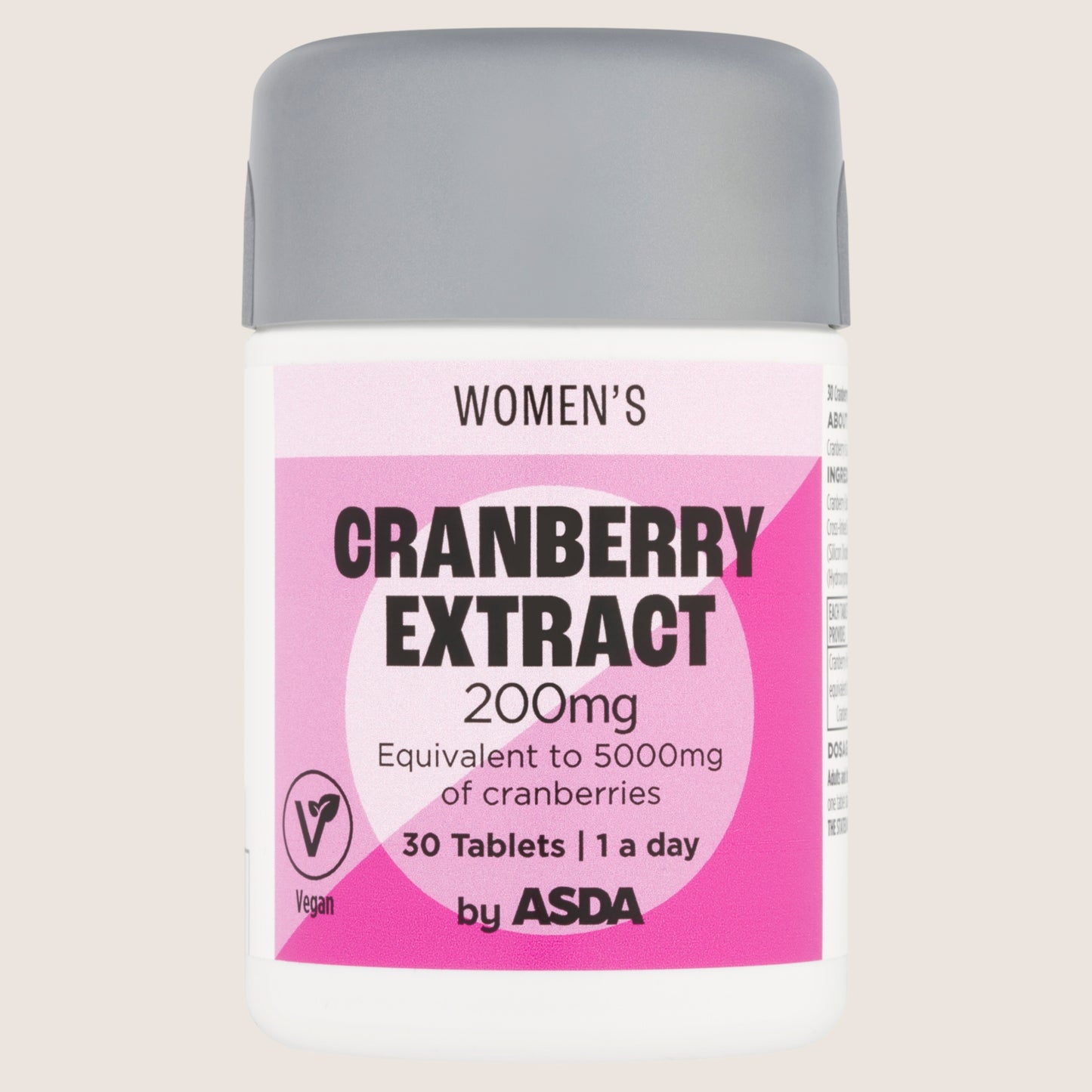ASDA Women's 1 a day Cranberry Extract 200mg 30 Tablets