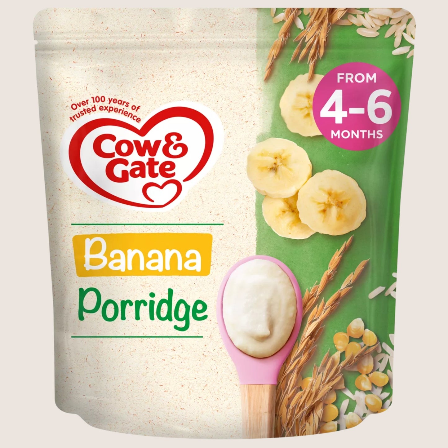 Cow & Gate Banana Porridge Baby Cereal From 4-6 Months Suitable from Birth 125 g