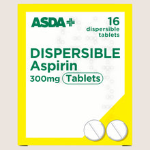 ASDA 16 Dispersible Aspirin 300mg Tablets