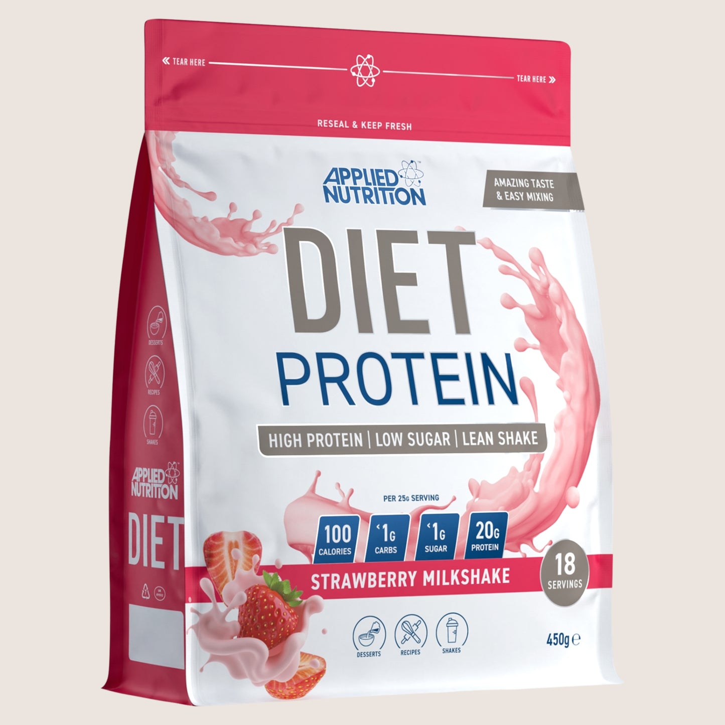 Applied Nutrition Strawberry Milkshake Diet Protein