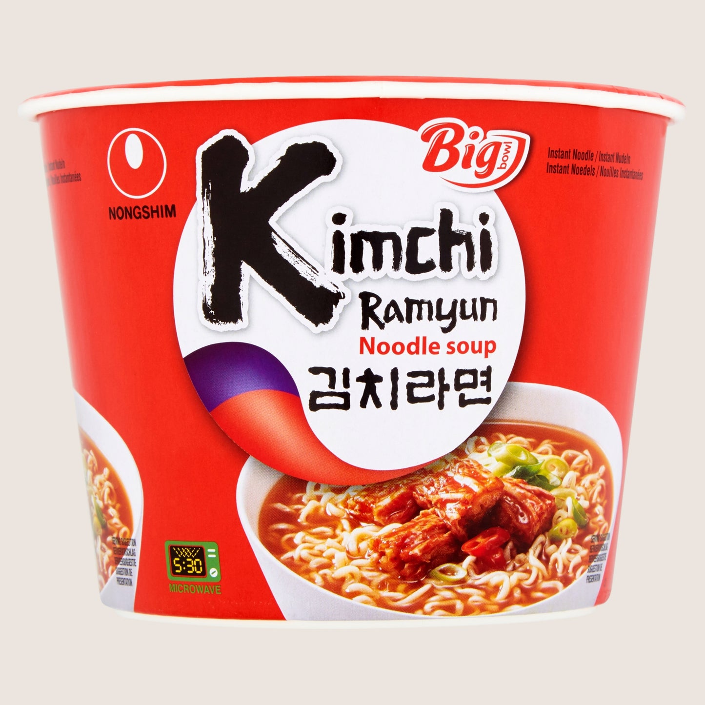 Nongshim Kimchi Ramyun Noodle Soup Ready in Minutes 112g