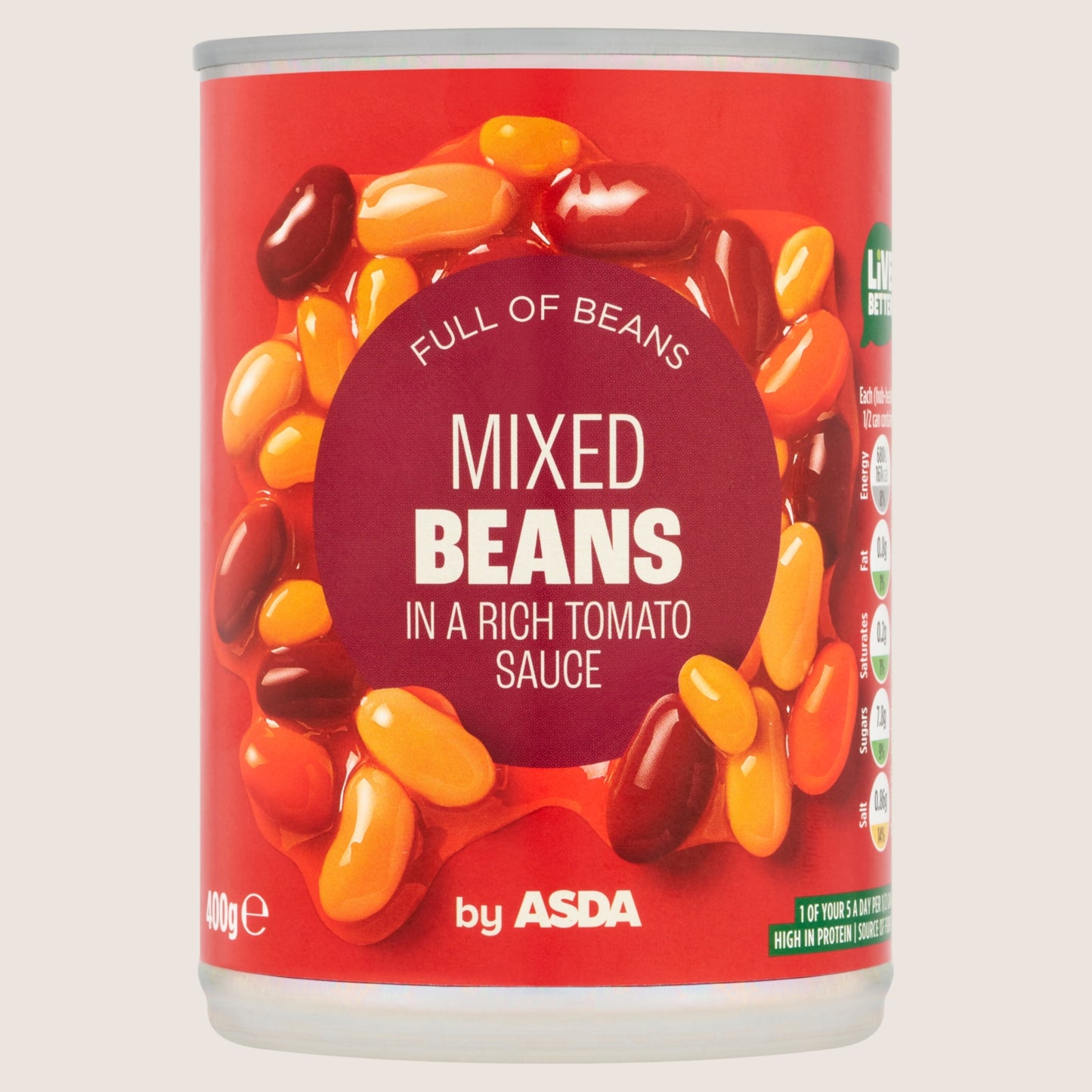 ASDA Mixed Beans No Artificial Additives 400g