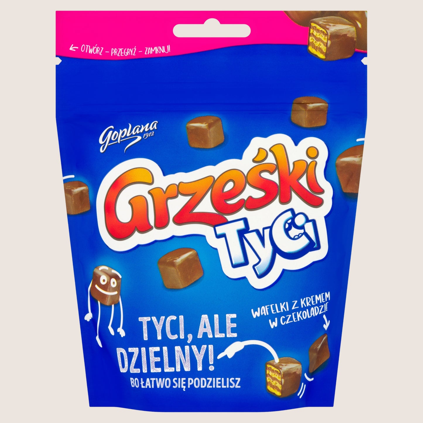 Goplana Grześki Tyci Mini Wafers in Dark Chocolate 120g