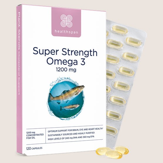 Healthspan Super Strength Omega 3 1200mg 120 capsules
