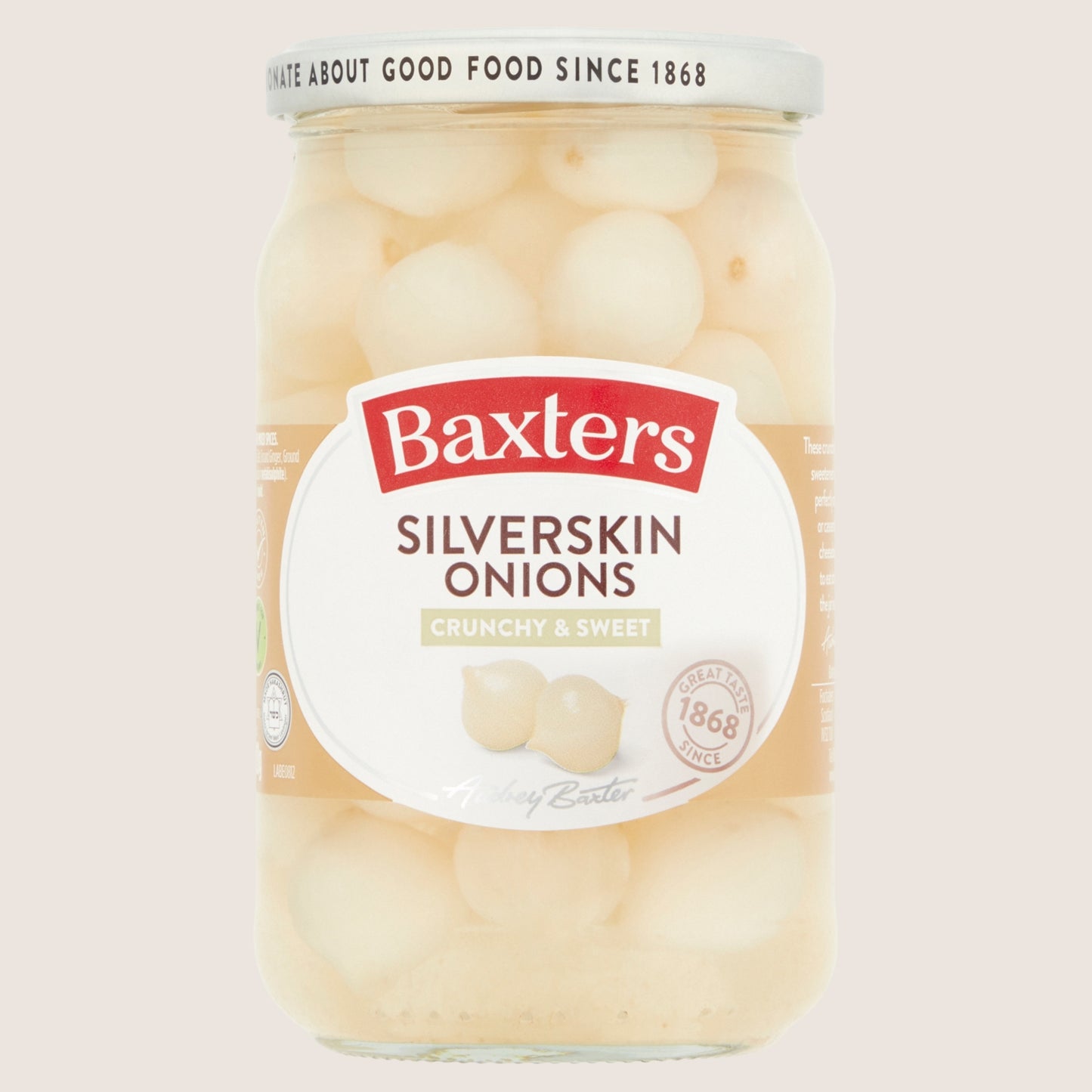 Baxters Silverskin Onions Gluten Free 440g