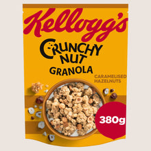 Kellogg's Crunchy Nut Caramelised Hazelnut Breakfast Granola Vitamin Fortified 380g