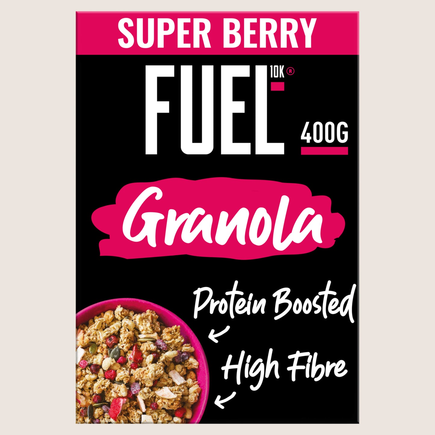 FUEL10K Super Berry Protein Granola Breakfast Cereal Protein 400g