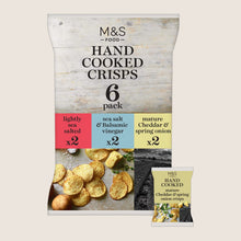 M&S Assorted Hand Cooked Crisps (6 Bags) 180 g