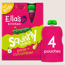 Ella's Kitchen Pear + Cucumber Squishy Snack Multipack 4 x 100g