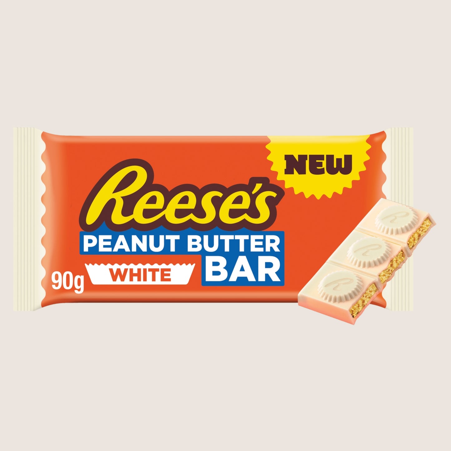 Reese's White Chocolate Flavour Peanut Butter Bar 90g