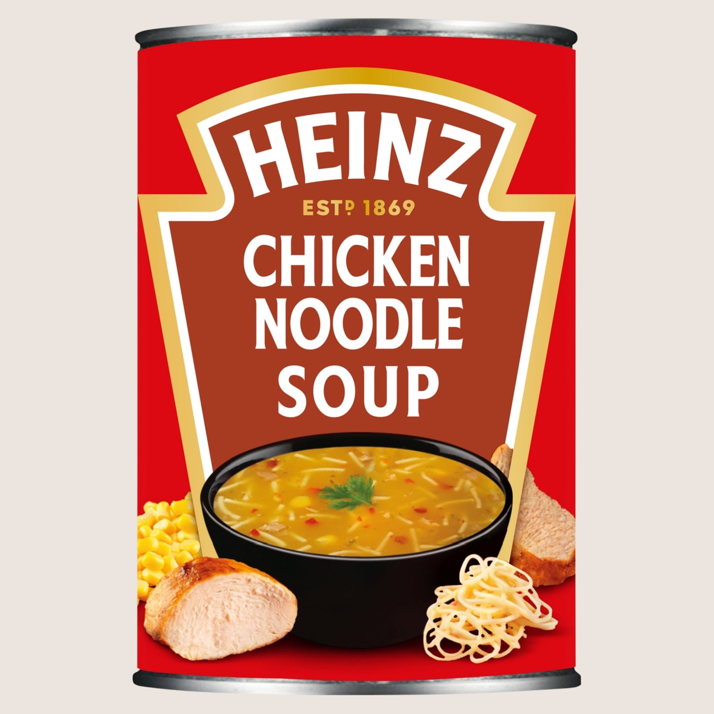 Heinz Chicken Noodle Tinned Soup Low Fat 400g