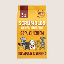 Scrumbles Adult & Seniors 60% Chicken Dry Dog Food Senior Formula 2kg