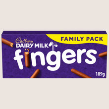Cadbury Dairy Milk Fingers Milk Chocolate Covered Biscuits Milk Chocolate 189g