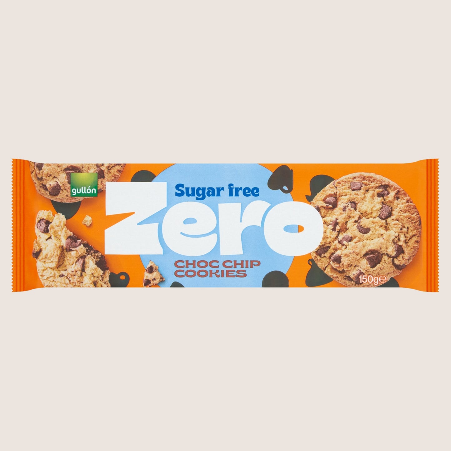 Gullón Zero Choc Chip Cookies Free From Artificial Additives 150g