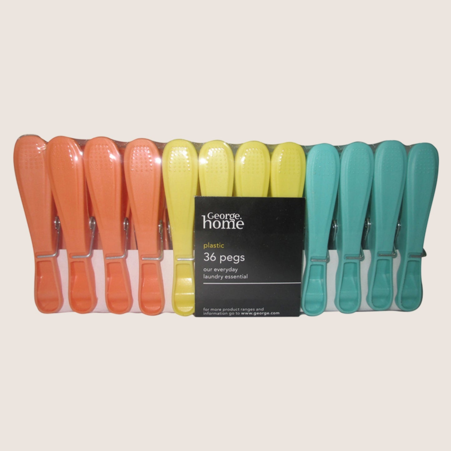ASDA George Home Plastic Snapper Clothes Pegs