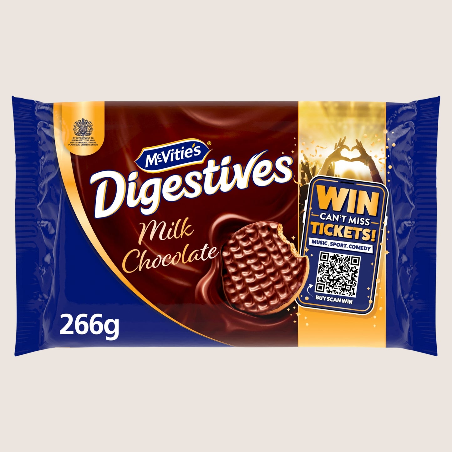 McVitie's Milk Chocolate Digestive Biscuits Milk Chocolate 2 x 266g
