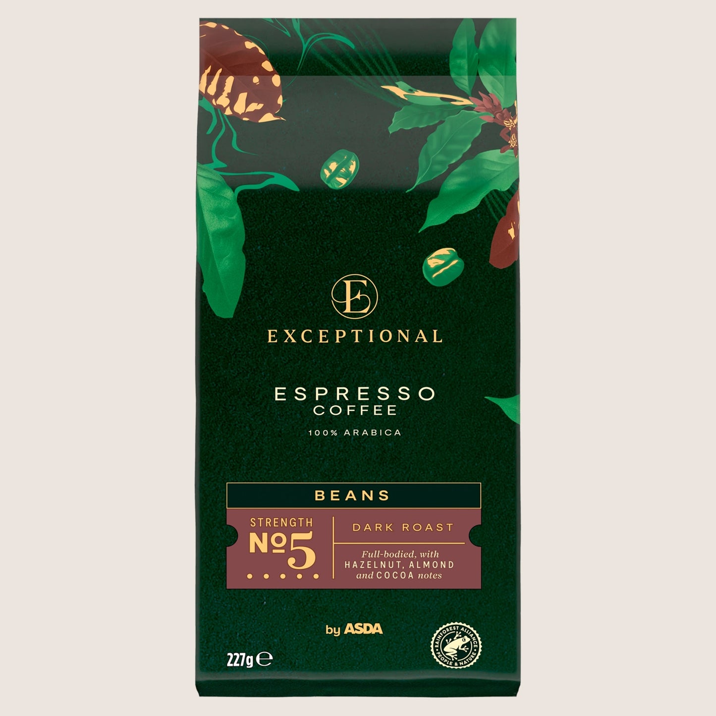 Exceptional by ASDA Espresso Coffee Beans No Artificial Additives 227g