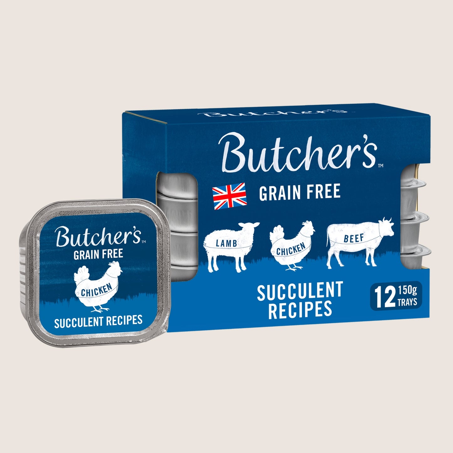 Butcher's Nourishing Food for Dogs Succulent Recipes Grain Free 12 x 150g