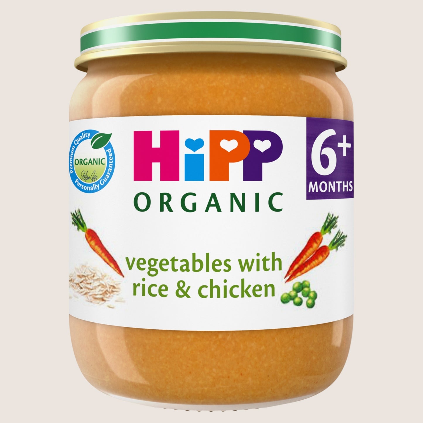 Hipp Organic Vegetables with Rice & Chicken Baby Food Jar 6+ Months 125g