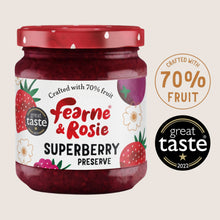 Fearne & Rosie Superberry Jam 70% Fruit Vegan Friendly
