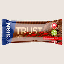 USN Trust Cookie Bar Double Chocolate Flavour Vitamin Fortified 60g