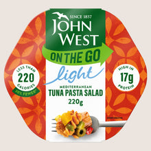 John West on the Go Light Mediterranean Tuna Pasta Salad No Artificial Additives 220g