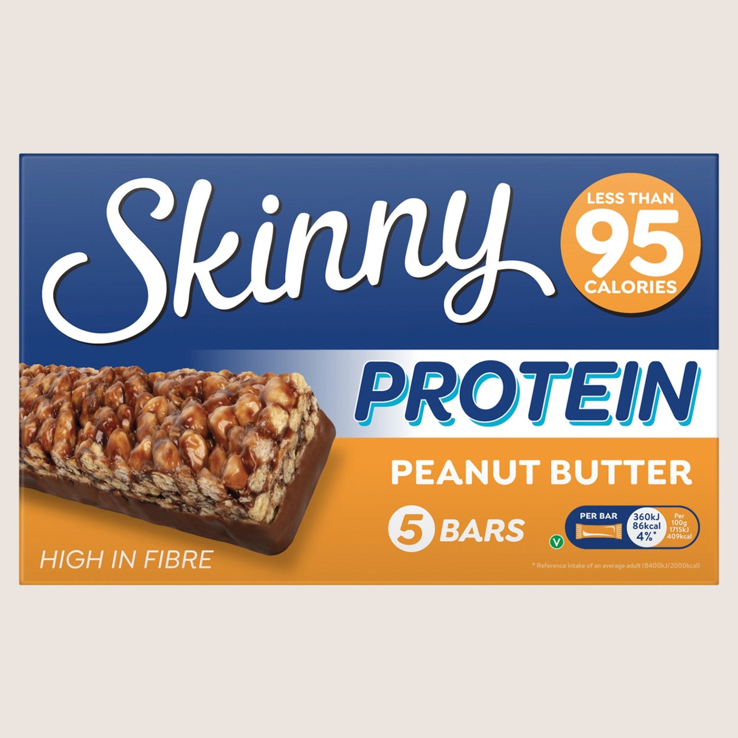 Skinny Brands Protein Peanut Butter Bars Protein 5 x 21g