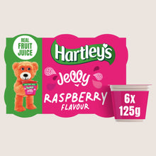 Hartley's Raspberry Flavour Jelly No Artificial Additives 6 x 125g