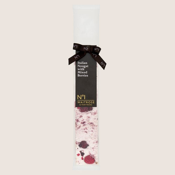Waitrose No.1 Mixed Berry Italian Nougat Quality Choice 100G