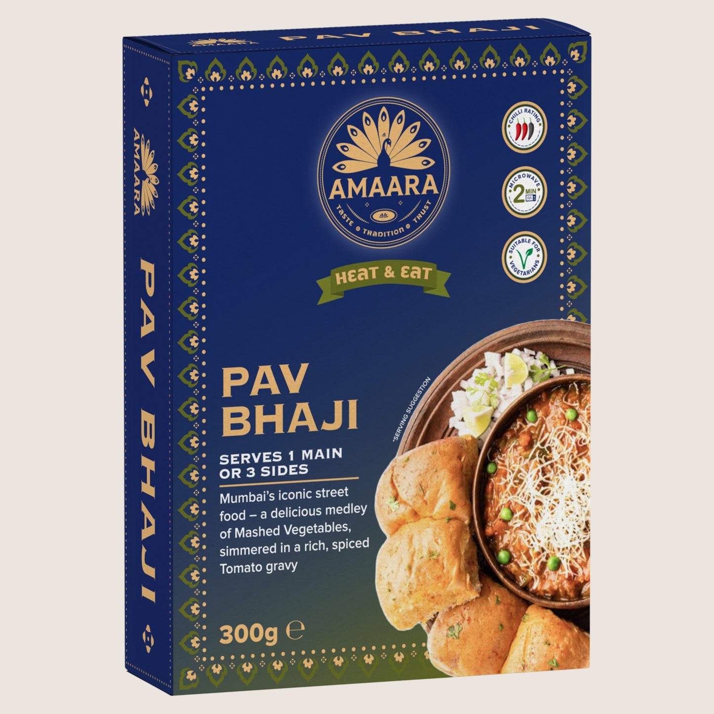 Amaara Pav Bhaji No Artificial Additives 300g