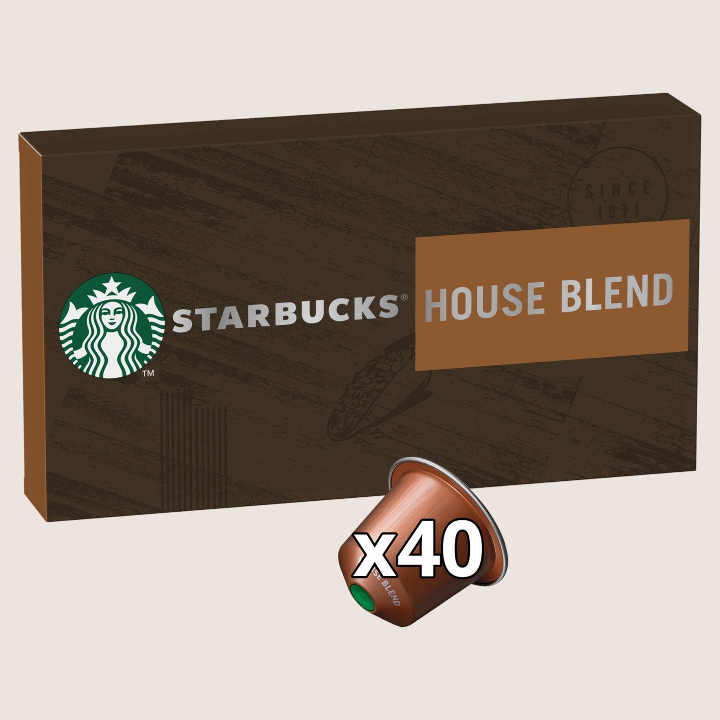 Starbucks ® by Nespresso® House Blend Coffee Pods X40 No Artificial Additives