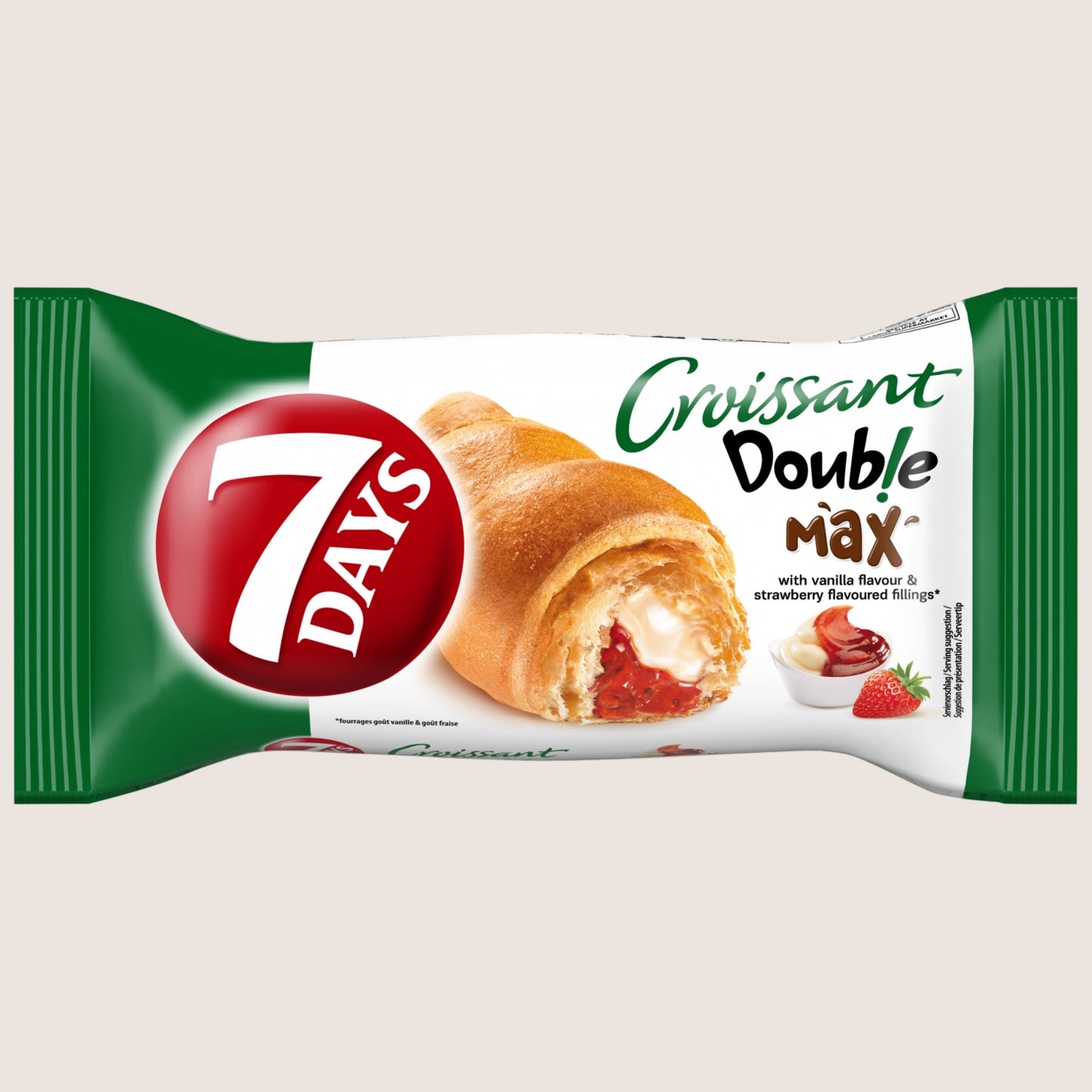 7 Days Strawberry Vanilla Croissant Vitamin Fortified 80g