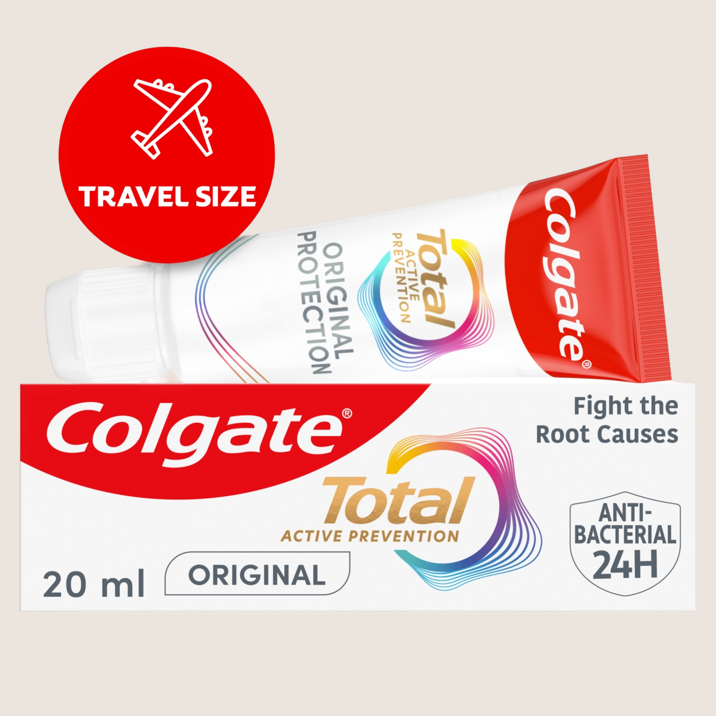 Colgate Total Active Prevention Original Travel Toothpaste Suitable from Birth 20ml
