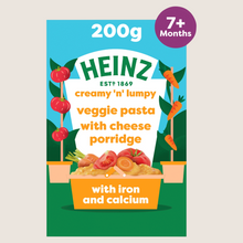 Heinz Baby Food Veggie Pasta with Cheese Porridge 7+ Months Gentle Formula 200g