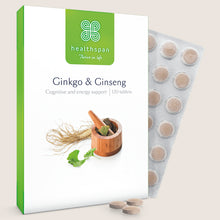 Healthspan Ginkgo & Ginseng Cognitive Support Vegan Friendly 120 tablets