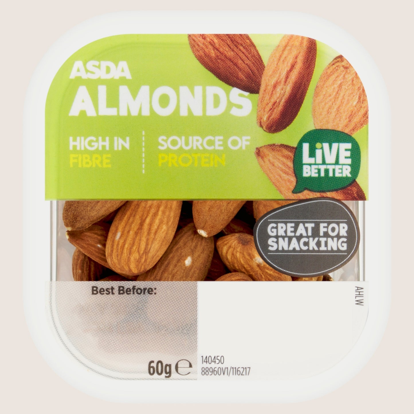 ASDA Almonds Multipack 60g