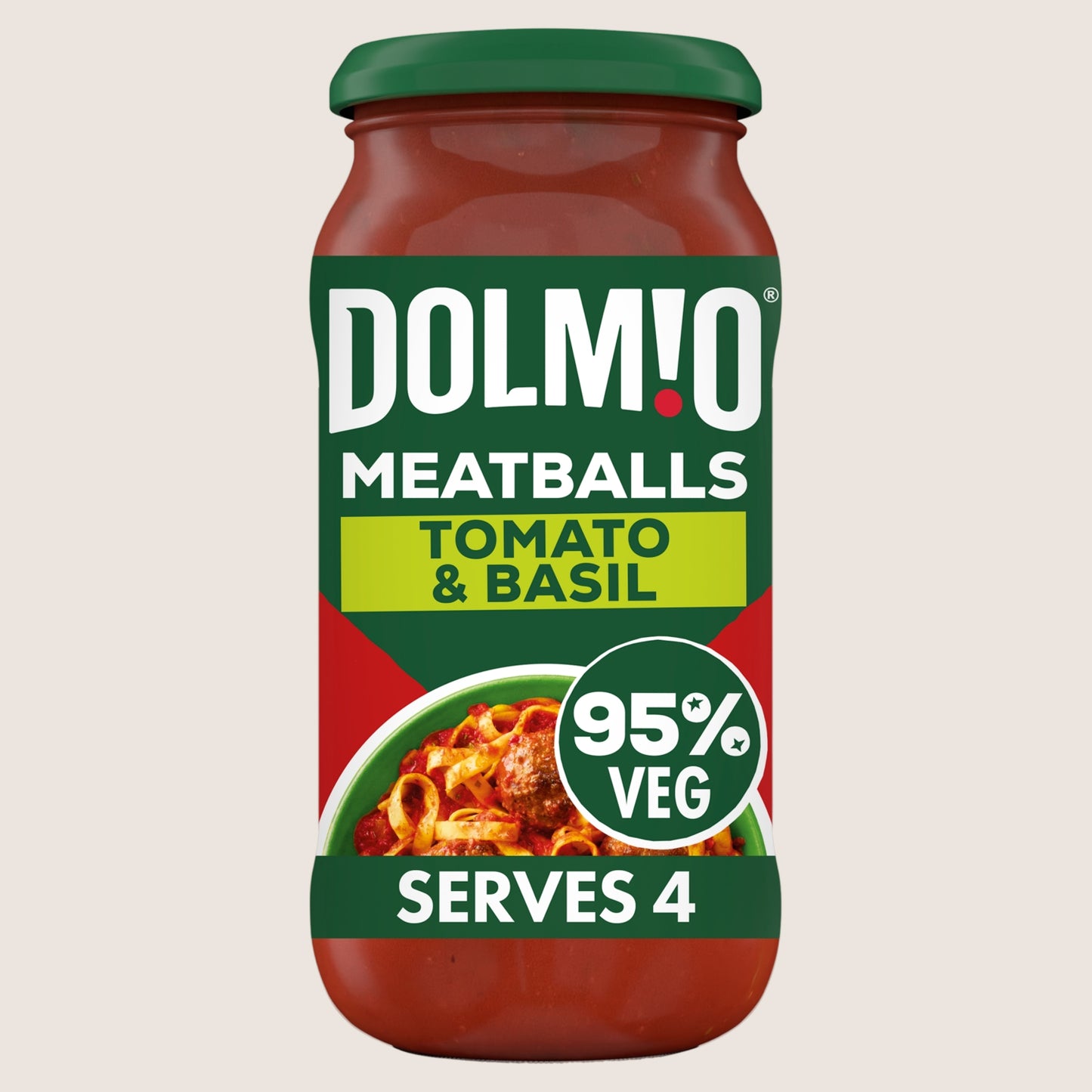 Dolmio Bolognese Meatball Tomato and Basil Pasta Sauce No Artificial Additives 450g