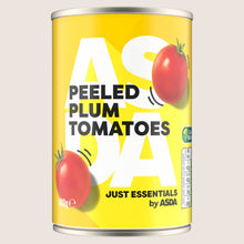JUST ESSENTIALS by ASDA Just Essentials Peeled Plum Tomatoes Sun Ripened Tomatoes 400g