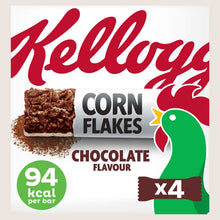 Kellogg's Corn Flakes Chocolate cereal and milk snack bars Vitamin Fortified 4x24g